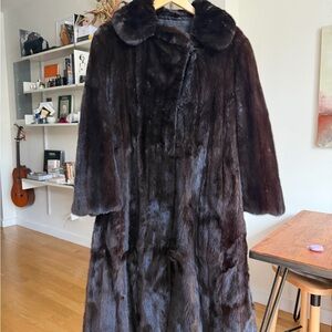 John Pilibosian Dark Brown Fur Coat